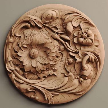 Patterns and decorations onlay 2 3d model
